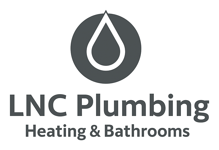lnc plumbing, heating & bathrooms logo upscaled transparent margin 0pct